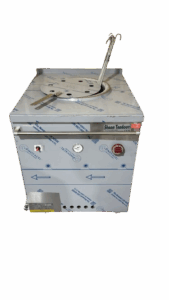 Stainless steel tandoori oven, square casing with temperature gauge